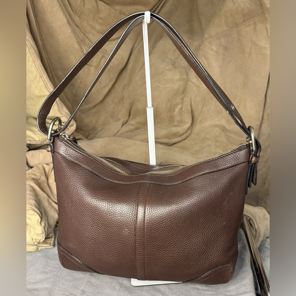 Coach Bleeker Pebbled Leather Convertible Crossbody/Shoulder Bag
